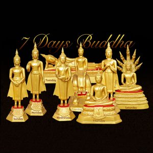 HÌNH TƯỢNG ĐỨC PHẬT 7 NGÀY TRONG PHẬT GIÁO NAM TÔNG THÁI LAN