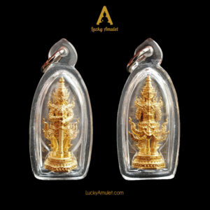 Amulet Thần Tao Wessuwan – Phiên bản roop lor – Luang Phor Yit –  Wat Chulamanee – B.E 2563